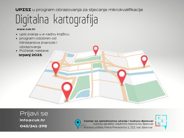 UPISI u program obrazovanja za mikrokvalifikaciju Digitalna kartografija