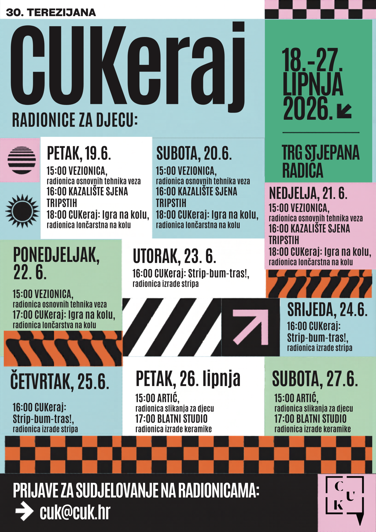 CUKeraj – kreativni program za djecu i mlade na 30. Terezijani